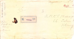 Burma 1951 Registered Cover Booked From Experimental Post Office No. R 63 At Thonze To Klang Via Penang - Myanmar (Birma 1948-...)