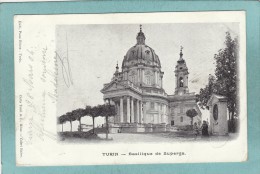 TURIN  -  BASILIQUE  DE  SUPERGA  -  1904  -  CARTE PRECURSEUR  - - Iglesias