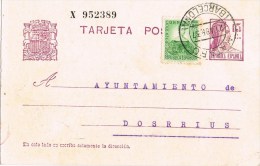 7422. Entero Postal MATARÓ (barcelona) 1937. Republica - 1931-....