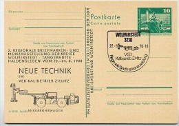 DDR P79-19-80 C117 Postkarte PRIVATER ZUDRUCK Ankerbohrwagen Wolmirstedt Sost.1980 - Cartes Postales Privées - Oblitérées