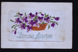 CARTE BRODEE D EPOQUE - Embroidered