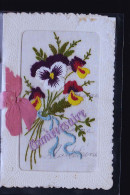 CARTE BRODEE D EPOQUE - Embroidered