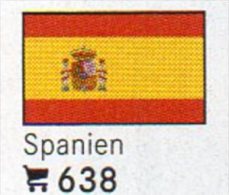 6 Coins + Flaggen-Sticker In Farbe Spanien 7€ Zur Kennzeichnung Von Alben Karten/Sammlungen LINDNER #638 Flags Of ESPANA - Andere & Zonder Classificatie