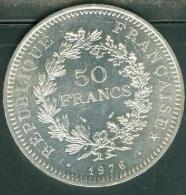 Piece 50 Francs Argent Type Hercule  Année 1976   ,  Pic2302 - 50 Francs