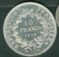 Piece 10 Francs Argent Type Hercule  Année 1968   ,  Pic2303 - 10 Francs