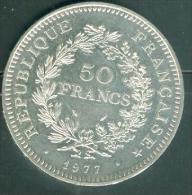 - PIECE EN ARGENT DE 50 F De 1977,   , TB  Pic2504 - 50 Francs