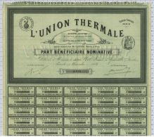 L´Union Thermale (logo Poignée De Main En Fond) - Eau