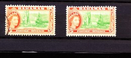 Bahamas, 1954, SG 214, Mint Hinged & Used (different Shades) - 1859-1963 Colonia Británica