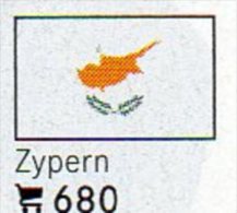 6 Coins + Flaggen-Sticker In Farbe Zypern 7€ Zur Kennzeichnung Von Alben Karten/ Sammlungen LINDNER #680 Flags Of Cyprus - Chipre