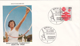 BERLIN 321, FDC, Deutsches Turnfest Berlin 1968 - Frankeermachines (EMA)