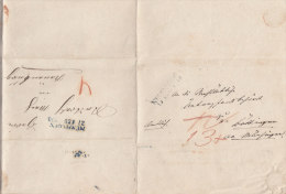 VORPHILA Brief Von Neuenbürg (L2 S) 10.12.1849 Nach Böttingen Und Zurück, Münsingen (L2 B) 27.2.1850 - Prefilatelia