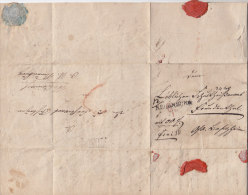 VORPHILA Wertbrief Von Neuenbürg (L1 S) 24.2.1842 Nach Freudenthal Und Zurück, Besigheim (L2 S) 2.3.1842 - [Voorlopers