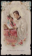 SANTINO - IMAGE PIEUSE - CHROMOLITHO DOREE  * S. LOUIS DE GONZAGUE * - Images Religieuses