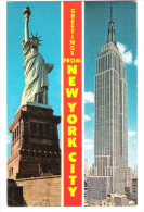 USA - New York City - NY - Statue Of Liberty - Empire State Building - 1973 - Empire State Building