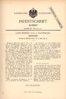 Original Patentschrift - Louis Beissner In Stadthagen B. Schaumburg , 1892 , Lukenverschluß , Hochbau , Bau !!! - Machines