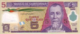 GUATEMALA  5 Quetzales  Emission De 2010  Polymer       ***** BILLET  NEUF ***** - Guatemala