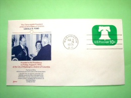USA 1974 Special Stationery Stamped Cover - Washington - Bell - Gerald Ford - 1961-80