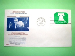 USA 1974 Special Stationery Stamped Cover - Washington - Bell - Nelson Aldrich Rockefeller - 1961-80