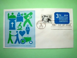 USA 1979 FDC Stationery Stamped Cover - Denver - 3.1c Non Profit Organizations - Ford Car - Religion Tractor Microsco... - 1961-80