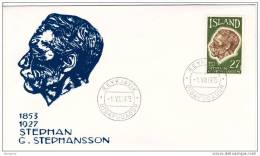 1975 Centenary Of Icelandic Immigration To USA   Unaddressed Cover - FDC