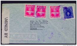 1942   Censored  Air Mail Letter To Canada - Bolivie