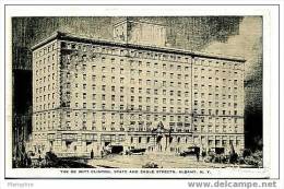 NY ALBANY  The De Witt Clinton Hotel  Commercial Adv.  Used To Canada 1936 - Albany