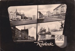 Rostock, Mehrbildkarte, - Rostock