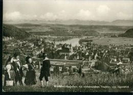 Waldshut Hochrhein Personen In Tracht Im Feld Vor Der Stadt Alpenblick Sw 60er - Waldshut-Tiengen