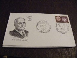 A4..PREMIER JOUR D´EMISSION...PAUL CLAUDEL 1868-1955..06 JUILLET 1968..02 VILLENEUVE SUR FERE...timbres.c Ollection..FDC - Non Classés