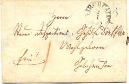 Thurn Und Taxis, Brief Aus Kirchhain Nach Gelnhausen, 1855 - Briefe U. Dokumente