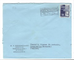 513/600 - DANIMARCA , Lettera Per L' Italia . Francobollo Isolato - Lettres & Documents