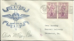 UNITED STATES STATI UNITI USA 14 MAY 1939  GROVE CITY EXPERIMENTAL PICK-UP FIRST FLIGHT AM 1001 FDC - 1851-1940