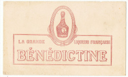 Carton Ou Buvard  Publicité   BéNédictine  22,5 Cm  X  13.5 Cm - Liqueur & Bière