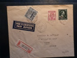 40/384   LETTRE  RECOMM. 1946 POUR LA SUISSE - Briefe U. Dokumente