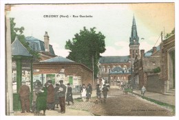 "France 59 - Caudry - Rue Gambetta" Couleur - Caudry