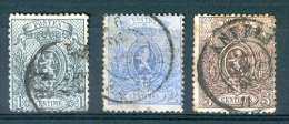 N° 23 A  à 25 A Obl / 1866-67 - 1866-1867 Petit Lion