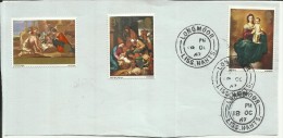 GREAT BRITAIN - GRAN BRETAGNA 1967 CHRISTMAS PAINTINGS PAINTER MURILLO LE NAIN NATALE QUADRI NOEL NAVIDAD NATAL USED - Unused Stamps