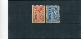 1945-Greece- " ´No´ Anniversary" Complete Set Mint Hinged - Neufs