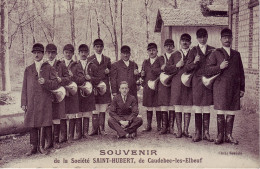 76 - SEINE MARITIME - Caudebec Les Elbeuf - Souvenir De La Société Saint Hubert - Carte Animée - - Caudebec-lès-Elbeuf
