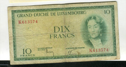 10 FRANCS TB 8 - Luxemburg