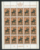 Liechtenstein Stamp Block, 1974 - Blocs & Feuillets