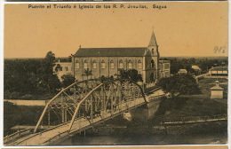 Sagua La Grande Puente El Triunfo E Iglesia De Los Jesuitas Jesuites   Edit Julio S. Montero - Cuba