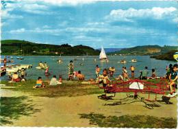 LA SALVETAT SUR AGOUT ,LAC DE LA RAVIEGE ,LA PLAGE ET SES BAIGNEURS ,JEU D'ENFANTS,COULEUR, REF 36751 - La Salvetat