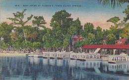 Florida Sliver Spring Boat Docks At Floridas Famed Silver Springs - Silver Springs