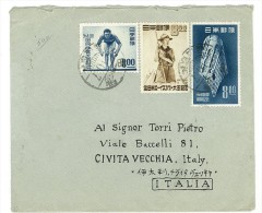 GIAPPONE - LETTERA PER L'ITALIA - 6 OTTOBRE 1949 - SPORT - Briefe U. Dokumente