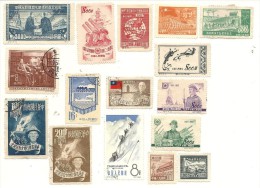 LOT DE 16 TIMBRES CHINOIS - Otros & Sin Clasificación