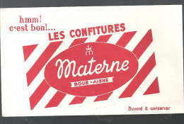 Buvard. MATERNE Hmm! C´est Bon Les Confitures Materne à Boué Dans L´Aisne - Dulces & Biscochos