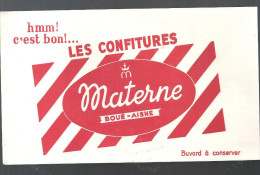 Buvard. MATERNE Hmm! C´est Bon Les Confitures Materne à Boué Dans L´Aisne - Cake & Candy