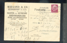 Carte Postale Commerciale HERMSDORF 1934 - Sonstige & Ohne Zuordnung