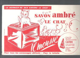 Buvard. CATOX C'est Un Produite Le Chat: Savon Ambré Le Chat - Perfume & Beauty